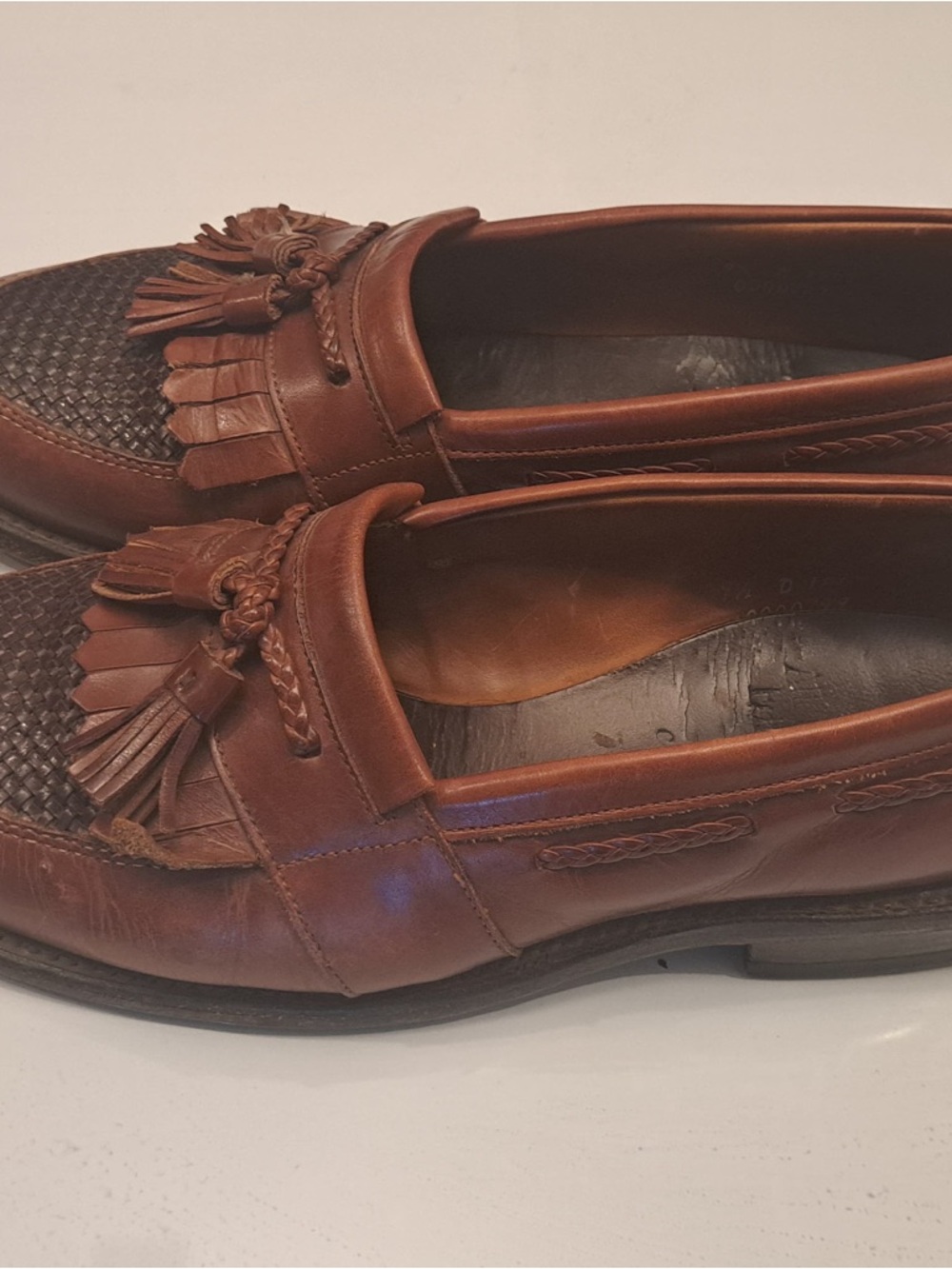 Allen Edmonds Brown “Cody” Leather Tassel Loafers - Picture 7 of 11
